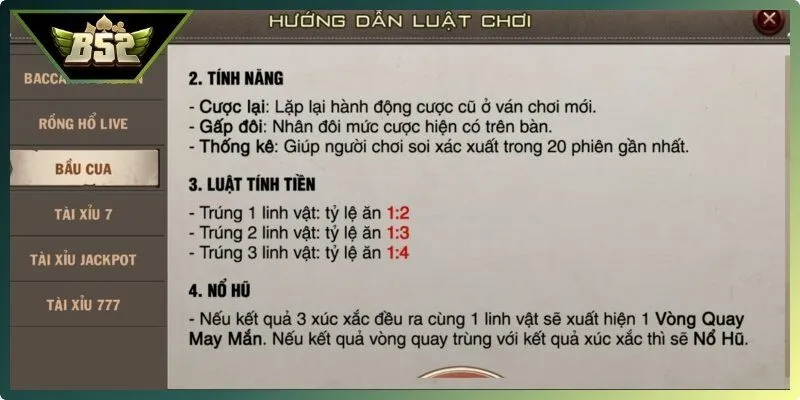 Hội viên cần tìm hiểu kỹ quy tắc cơ bản trước khi đặt cược bầu cua