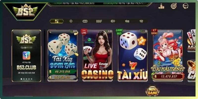 Nhóm game bài mini được rút gọn thời gian chơi so với các phiên bản thường